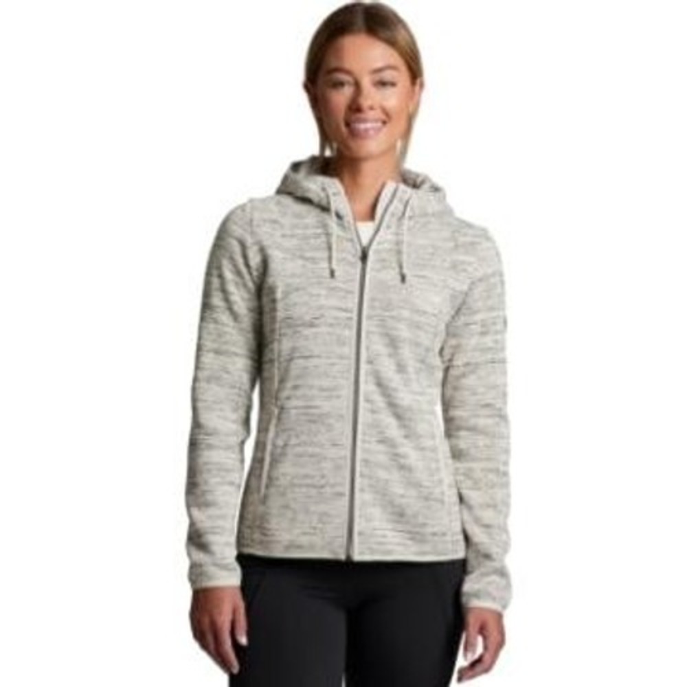 KUHL Ascendyr Hoodie Women's Medium Long Zip Jacket Gray Outdoor